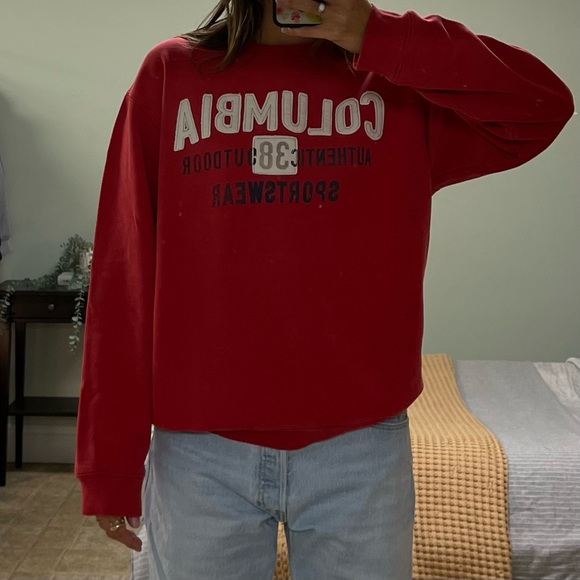 ✨Red VINTAGE COLUMBIA crew neck !✨ - Picture 6 of 6